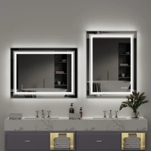 Touch Screen Vanity Mirror with Diming Lights Anti-fog
